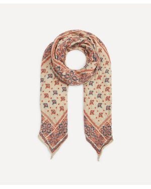 Kapital Big Mama Bandana Pattern Wool Scarf - Pink