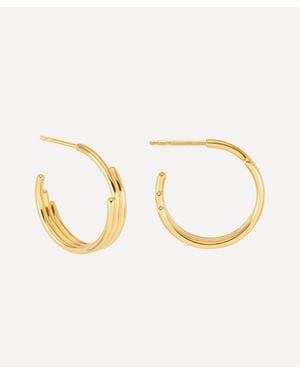Rachel Jackson 18Ct-Plated Medium Evolve Hoop Earrings - Metallic