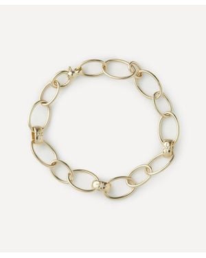 Liberty 9Ct Ianthe Star Three Link Diamond Bracelet - Metallic