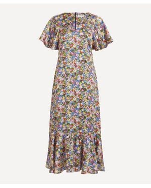 Liberty Silk Aperitivo Dress - Multicolour