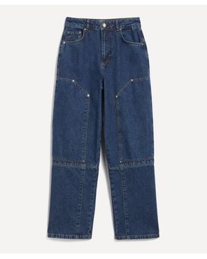 ALIGNE Frazer Slim Barrel Leg Jeans - Blue