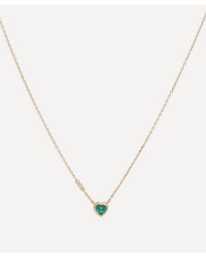 Celine Daoust 14Ct Emerald Heart Diamond Chain Necklace - Natural