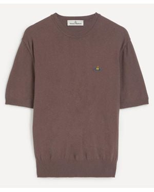 Vivienne Westwood Cotton-Cashmere T-Shirt - Brown