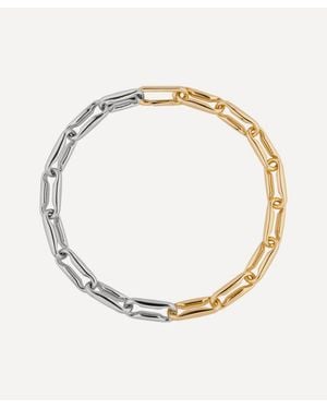 Joolz by Martha Calvo 14Ct-Plated Two-Tone Lexington Necklace - Metallic