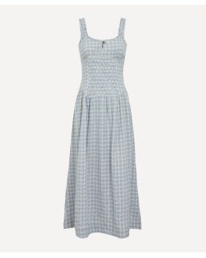 Damson Madder Mallory Midi Dress - Blue