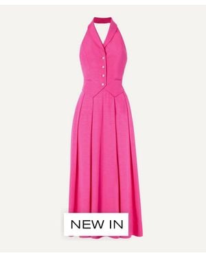 Temperley London Elodie Halter Dress - Pink