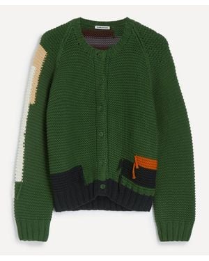 YMC Atomic Cotton Cardigan - Green