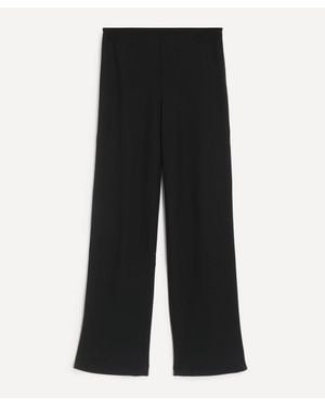Reformation Gale Satin Mis-Rise Bias Pants - Black