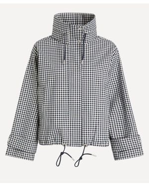 Barbour Bronwyn Gingham Showerproof Jacket - Grey