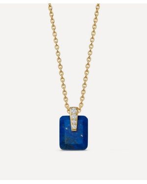 Astley Clarke Deco Lapis Pendant Necklace - Blue