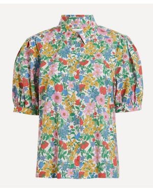 Liberty Puff-Sleeve Shirt - Blue