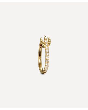 Maria Nilsdotter 18Ct Enchanted Diamond Hoop Earring - White