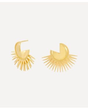 Rachel Jackson 22Ct-Plated Electric Goddess Statement Stud Earrings - Metallic