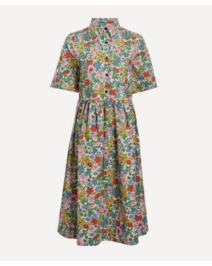 Liberty Tana Reborn Gallery Shirdress - Green