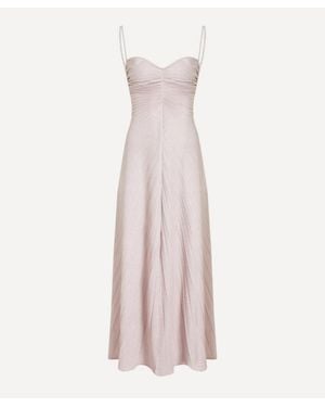 Georgia Hardinge Metallic Relic Dress - Pink