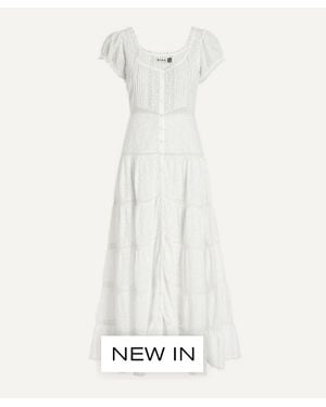 RIXO London Jaclyn Cotton Midi Dress - White