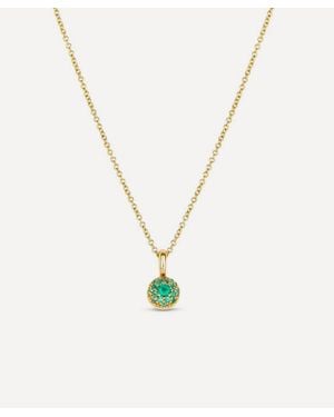 Dinny Hall 9Ct Emerald Bon Bon Pendant Necklace - White