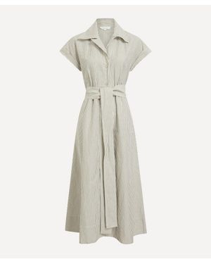 Mondo Corsini Lucy Linen Weave Dress - White