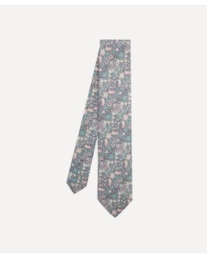 Liberty Strawberry Thief Silk Tie - White