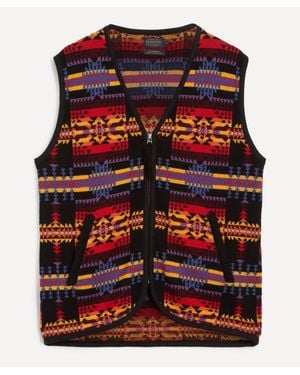 Pendleton Jacquard Vest - Red