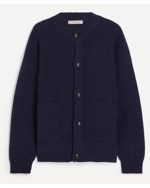 FRIZMWORKS Heavy Wool Round Cardigan - Blue