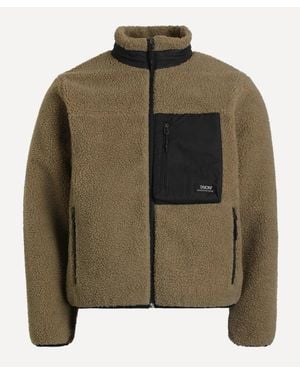 Taion Mountain Boa Hooded Fleece Jacket - Green