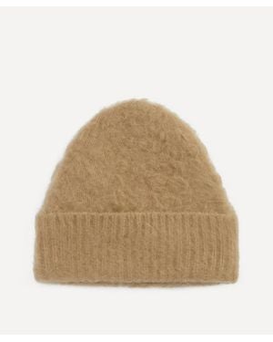 Acne Studios Wool-Mohair Beanie - Natural