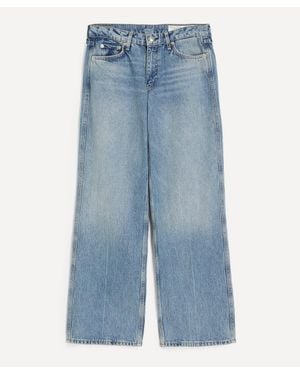 Rag & Bone Saige Relaxed Straight Jeans - Blue