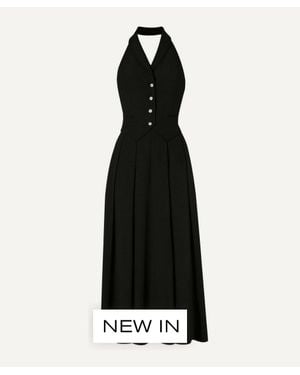 Temperley London Elodie Halter Dress - Black