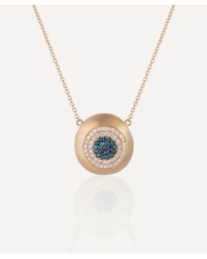 Nada Ghazal 18Ct Healing Eye Large Pendant Necklace - White