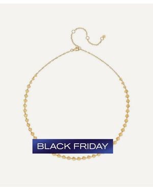 Dinny Hall 9Ct Folded Heart Linked Necklace - Blue