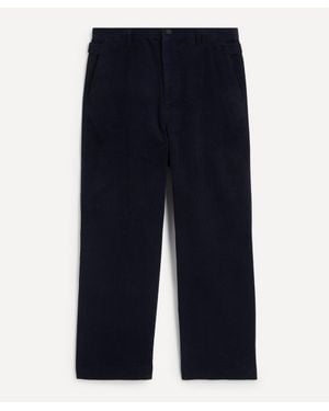LE17SEPTEMBRE Side Button Corduroy Trousers - Blue