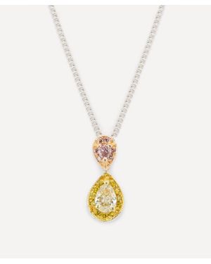 Kojis 18Ct And Diamond Pendant Necklace - White