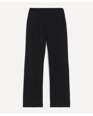 Paloma Wool Saba Pinstripe Straight-Leg Pants - Black