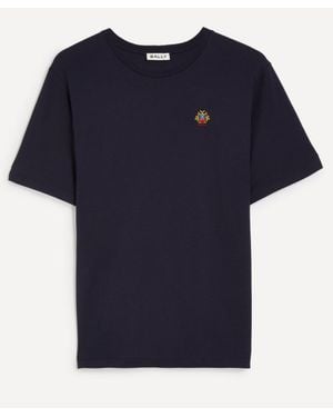Bally Cotton Crest T-Shirt - Blue