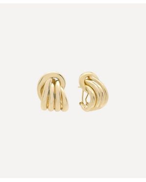 Shashi 14Ct-Plated Vermeil Margaux Stud Earrings - White