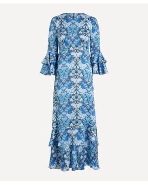 Liberty Silk Gala Maxidress - Blue