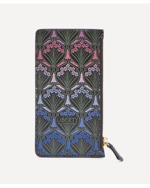 Liberty Dusk Iphis Zipped Card Case - Blue