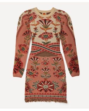 FARM Rio Riad Knit Dress - Red