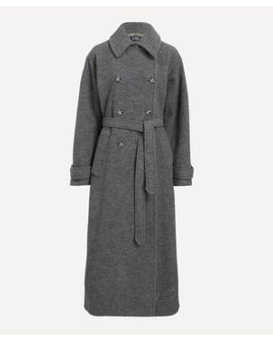 A.P.C. Lea Oversized Wool Coat - Grey