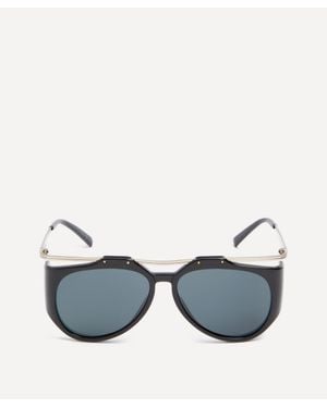 Saint Laurent Amelia Floating Injection Frame Sunglasses - Grey
