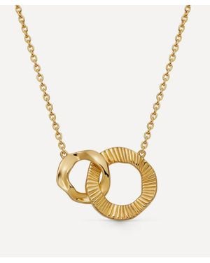Astley Clarke 18Ct-Plated Vermeil Raye Link Pendant Necklace - Metallic