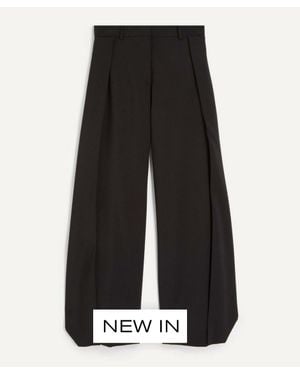 Loewe Wool Flapped Pants - Black