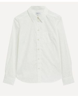 Liberty Victoria's Lace Tana Lawn Cotton Fitted Shirt - White