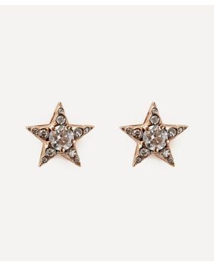 Selim Mouzannar 18Ct Istanbul Diamond Star Stud Earrings - Natural