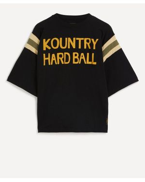 Kapital Great Kountry Jersey Baseball T-Shirt - Black