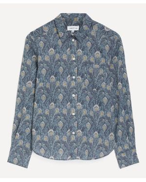 Liberty Tana Lawn Cotton Fitted Shirt - Blue