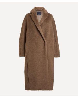 Max Mara Georgia Oversized Alpaca-Wool-Cashmere Coat - Brown