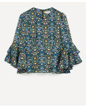 Liberty Silk Gala Top - Blue