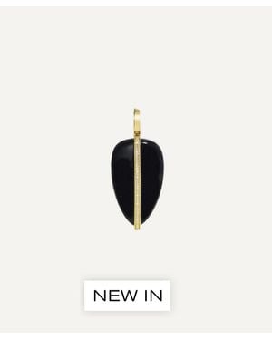 BY PARIAH 14Ct Large Onyx Pebble Pendant - White